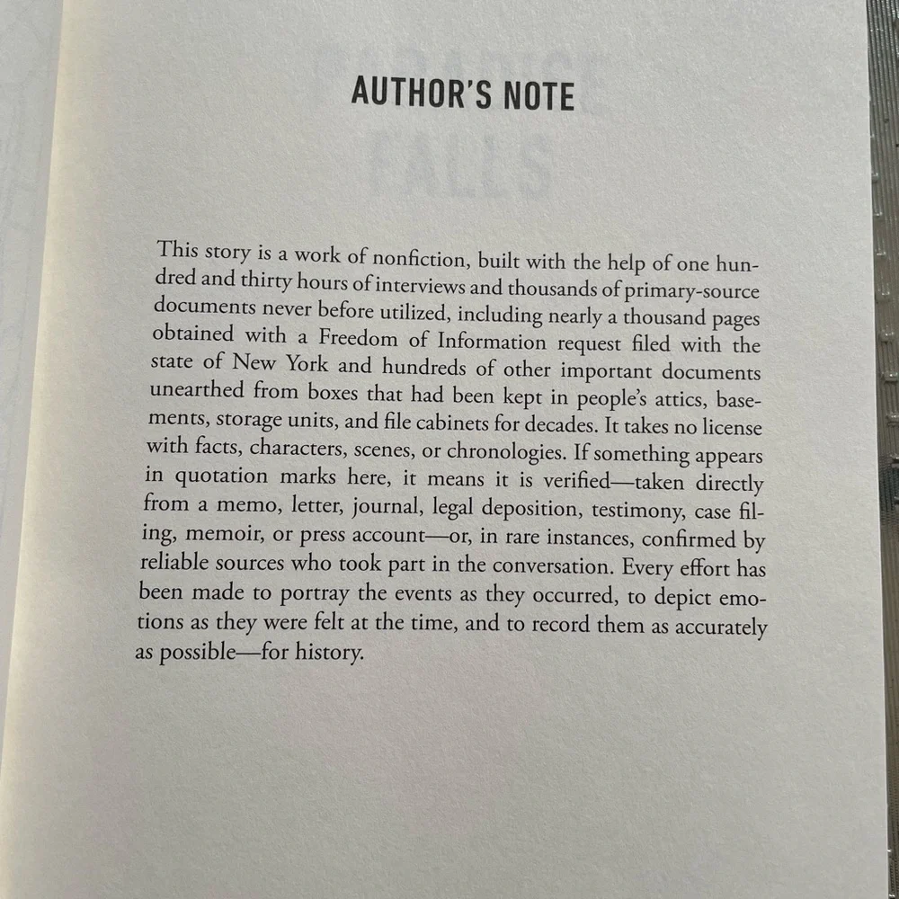 Paradise Falls The True Story of an Environmental Catastrophe Hardcover Book